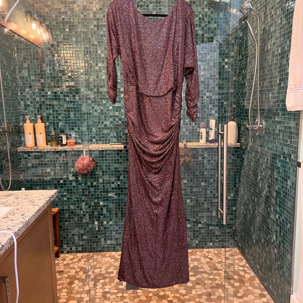Vince Camuto Long Sleeve Purple Dress